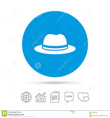 Top Hat Sign Icon Classic Headdress Symbol Stock Vector