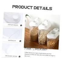 Amazon.com: Hoement Ergonomic Design Food Storage Jar ...