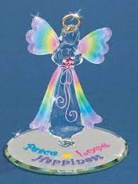 Angel Peace Love Happiness Stands 3 Tall Item Number A2 867 Available At Crystalcreations Swarovski Crystal Figurines Crystal Figurines Glass Collection