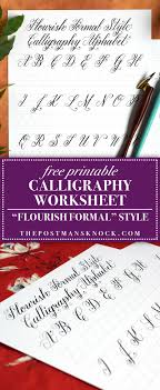 Printable Calligraphy Exemplar Flourish Formal Style The Postman S Knock Hand Lettering Tutorial Lettering Tutorial Learn Calligraphy