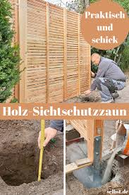 Sichtschutzzaun Holz Selbst De Sichtschutzzaun Holz Sichtschutzzaun Gartengestaltung Ideen