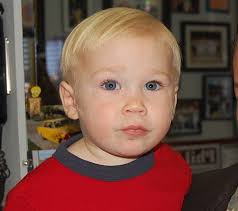 The baby becomes a little boy