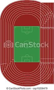 This edition is edible and skilfully decorates every simple cake. Die Beste Aussicht Auf Bahn Und Fussballfeld Die Beste Aussicht Auf Rennbahn Und Fussballfeld Auf Weiss Canstock