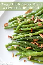 Ginger Garlic Green Beans Recipe Green Bean Side Dish Recipes Green Beans Green Bean Recipes