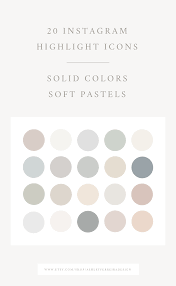 20 Instagram Story Highlight Icon Covers Solid Colors Icons Etsy In 2021 Color Palette Design Color Colour Pallete