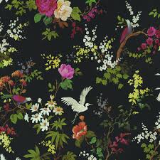 Download hd black wallpapers best collection. Dreamy Vintage Birds And Floral Wallpaper In Black By Walls Republic Burke Decor