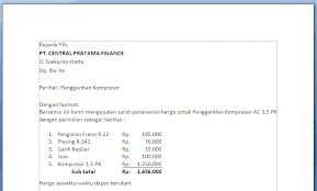 Kami mengucapkan terimakasih atas perhatian dan kerjasamanya. Contoh Surat Permintaan Service Ac Contoh Surat