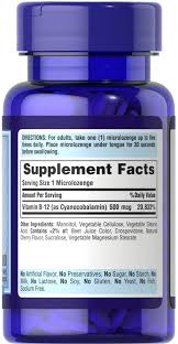People also take vitamin b12 to improve their mood and concentration as well as their immune system. Vitamin B 12 500 Mcg Sublingual 100 Microlozenges Vitamin B 12 Supplements Puritan S Pride
