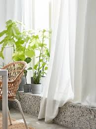 Nilsove Armchair Rattan White Ikea In 2020 Unique Dining Room Curtains Ikea