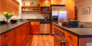 You can mount multiple matching cabinets on solid hardwood flooring in your kitchen confidently because each individual wood slab is usually ¾ inches thick. Matching Kitchen Cabinets To Flooring Kitchen Cabinets And Granite Countertops Pompano Beach Fl