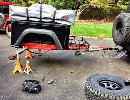 Swapping In A 3500 Lb Axle For Handling 33 Tires On A Harbor Freight Frame Diy Camper Trailer Expedition Vehicle Trailer Axles