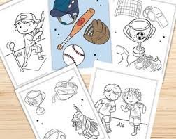 Sports coloring, just for you! Sports Coloring Etsy