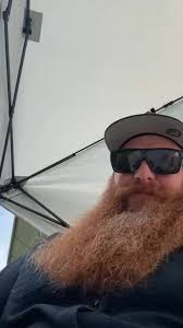 Aaron Byrd enforces a whiskers with jelly bean shorts at The South Dakota  Beard Clash.