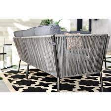 Hampton bay tolston 5 piece wicker outdoor patio dining set with charcoal cushions lg19189 5pc the home depot. Tolston 3 Piece Wicker Outdoor Patio Sectional Set With Charcoal Cushions Product Lamacasa