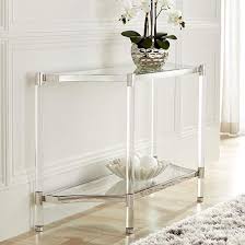 Erica 48 Wide Clear Acrylic Console Table 34r71 Lamps Plus Console Table Console Table Styling Steel Console Table