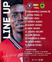 Asante Kotoko Starting XI against Xi Wonders Good Luck Fabulous!