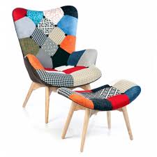 Romany patchwork wingback armchair, french bedroom company. Featherston Armchair Patchwork New Edition Modern Classics Furnmod