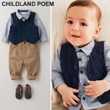 Birthday Dress For 1 Year Old Boy Baby Boys Clothing Set 1 Year Birthday Clothes Kids Infant Gentleman Boy Wedding Formal Suit Kids Children Boy Vest Baby Boy Suit Kids Outfits Baby Boy Outfits