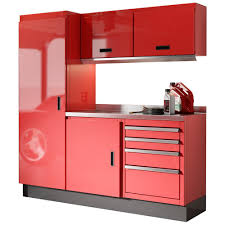 Automotive, aircraft & boat in brockton, massachusetts. Moduline Select Series 75 In H X 72 In W X 22 In D Aluminum Cabinet Set In Red With Stainless Steel Worktop 6 Piece Segc006 030 R The Home Depot