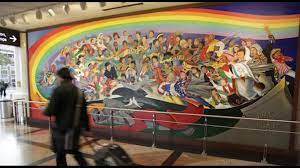 The meaning of tanguma's murals is frequently divorced from the context of their creation. Here S Why Some Of Dia S Creepy Art Is Missing From The Terminal Right Now 9news Com