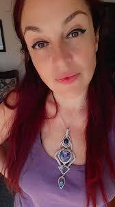 Galaxies pendant with agate and amethyst