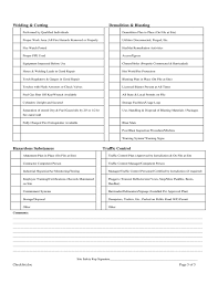 Checklist items, yes, no, na. Construction Safety Inspection Checklist Free Download