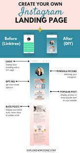 How To Make A Landing Page For Your Instagram Bio Link Instagram Marketing Tips Instagram Marketing Strategy Instagram Business
