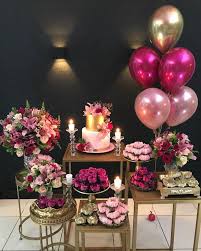 40th Birthday Party Decorations For Her An Elegant Pocket Party For Viviane To Celebrate Her 40th Birthday Crazy In 2020 Graduation Party Decor Birthday Decorations Birthday Parties
