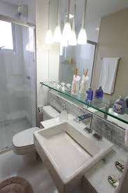 Bancada Marmore Prateleira Vidro Acima Bancada Banheiro Decoracao Banheiro Pequeno Banheiros Modernos Banheiros Minusculos