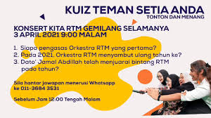 Disiarkan jam 14th april 2011 oleh unknown. Tv2 Kuiz Teman Setia Anda Tonton Dan Menang