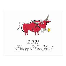 Chinese New Year Of The Ox 2021 Zodiac Postcard Zazzle Com Chinese New Year Chinese New Year Card Chinese New Year Crafts