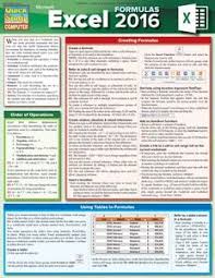 Quickstudy Ms Excel Formulas Laminated Reference Guide Microsoft Excel Resume Tips Order Of Operations