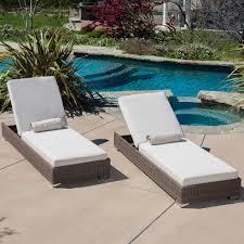 Zendaya Brown Wicker Sunbrella Chaise Lounge Chairs Set Of 2 Outdoor Chaise Pool Chaise Lounge Outdoor Chaise Lounge