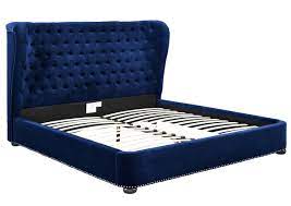 Maybe you would like to learn more about one of these? Finley Blue Velvet Bed In King Tov Furniture