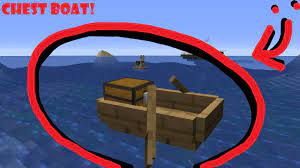 To spawn an invincible boat: Minecraft How To Get A Chest Boat Survival Mode No Mods Youtube
