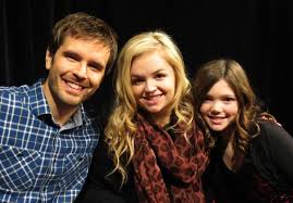 Graham Wardle With Heartland Stars Jessica Aimee And Alisha Newton At Cbc Vancouver S Open House And Food Heartland Mallory Heartland Actors Heartland Tv Show