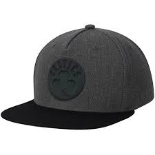 Boston Celtics Mitchell Ness Matte Tonal Snapback Adjustable Hat Charcoal
