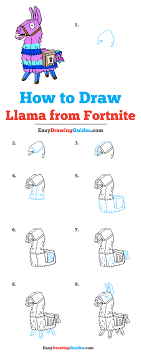 Details the three llamas spray creates a drawing of three purple. How To Draw Llama From Fortnite Really Easy Drawing Tutorial