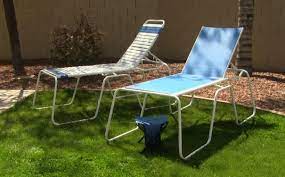 Patio chaise lounge aluminum frame in brown coating metal frame stationary chaise lounge chair(s) with sling seat seat. The Martin High Chaise Lounge Chairs Sit In Comfort Stand With Ease