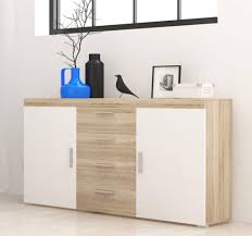 Während die ablagefläche eines klassischen sideboards für die ideale präsentationsfläche von wohnaccessoires dient, schafft der innenraum viel stauraum für kabel, geschirr oder ähnliches. Kommode Anrichte Sideboard Wohnzimmer 150cm Eiche Real De