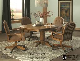 Changed up the look with a coviar dining room table and chairs with bench (set of 6). Brooks Dining Rooms Solid Wood Dining Rooms Laminate Dining Rooms