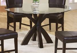 Our sets come in a variety of styles and can accommodate parties of 3, 5 & 8. Coaster Home Furnishings 101071 Casual Dining Table Base Deep Merlot Finish Glass Not Includ Glass Dining Table Glass Dining Table Set Glass Round Dining Table