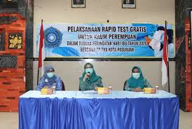 Sambut Hari Ibu Ibu Ibu Pkk Di Kota Pasuruan Antusias Ikut Rapid Test Gratis Faktualnews Co