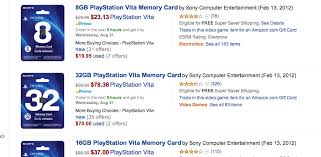 * or any combination of the above media. Here S The New Pricing For Playstation Vita Memory Cards Update Official