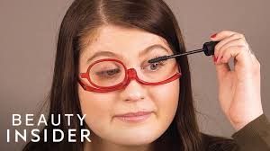 Trying to draw a perfectly straight line can be difficult on mature skin, as over time the skin on your eyelids softens and wrinkles begin to form. You Can Wear These Glasses And Apply Makeup At The Same Time Youtube