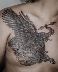 Black and grey balinese tattoos by pa'udy bali. Indonesian Dragon Tattoo Motif Design From Cirebon West Java
