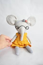 Set Doll Changeable Clothes Elephant Ellie With Outfits Cloth Flax Doll 11 30cm With Doll Wa Elephant Soft Toy Dolls Handmade Dolls
