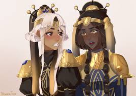 Fastly Drew Two Precious Queens Of Duren Their Designs Are Something Incredible By Ecxocotoo Dragon Princess Prince Dragon Cartoon