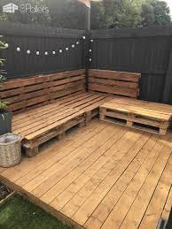 Pre drill holes to mark where the structure will be installed. Easy Pallet Corner Sofa 1001 Pallets