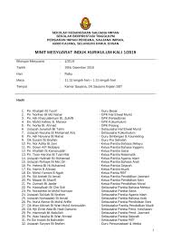 Fnss negeri selangor 2018 | hulu selangor. Minit Mesyuarat Induk Kurikulum 2019 Flip Ebook Pages 1 23 Anyflip Anyflip